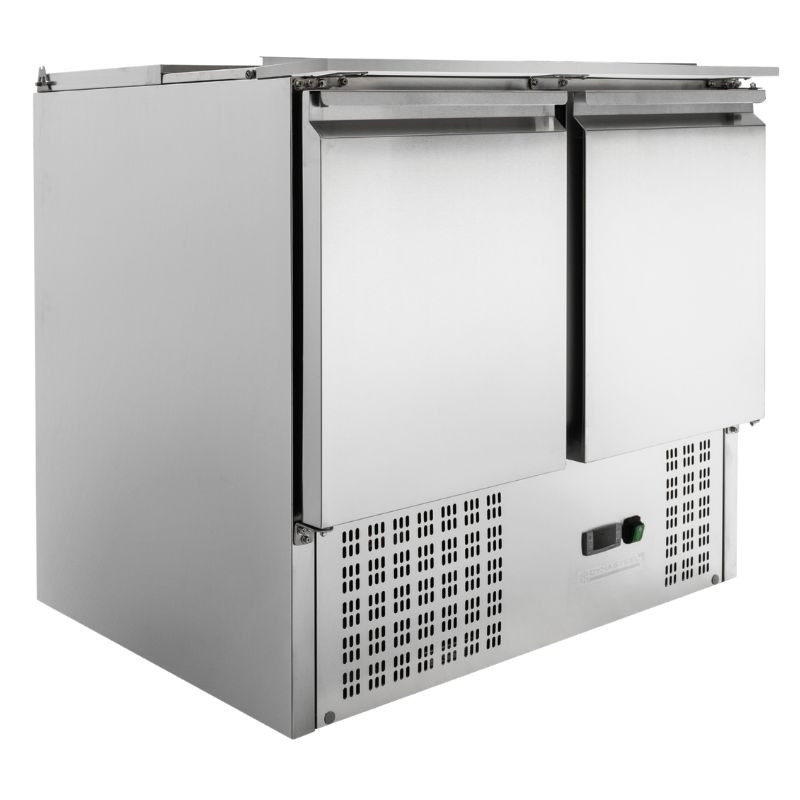 Saladette Compacta 2 Portas - Com Tampa Deslizante - Dynasteel Saladette Compacta 2 Portas - Com Tampa Deslizante - Dynasteel
