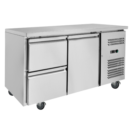 Mesa Refrigerada Positiva - 1 Porta e 2 Gavetas - Dynasteel