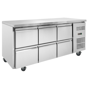 Mesa Refrigerada Positiva - 6 Gavetas - Dynasteel
