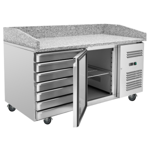 Móvel para Pizza 600x400 - 1 Porta e 7 Gavetas - Dynasteel