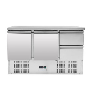 Mesa Refrigerada Positiva - 2 portas e 2 Gavetas GN 1/2 - Dynasteel