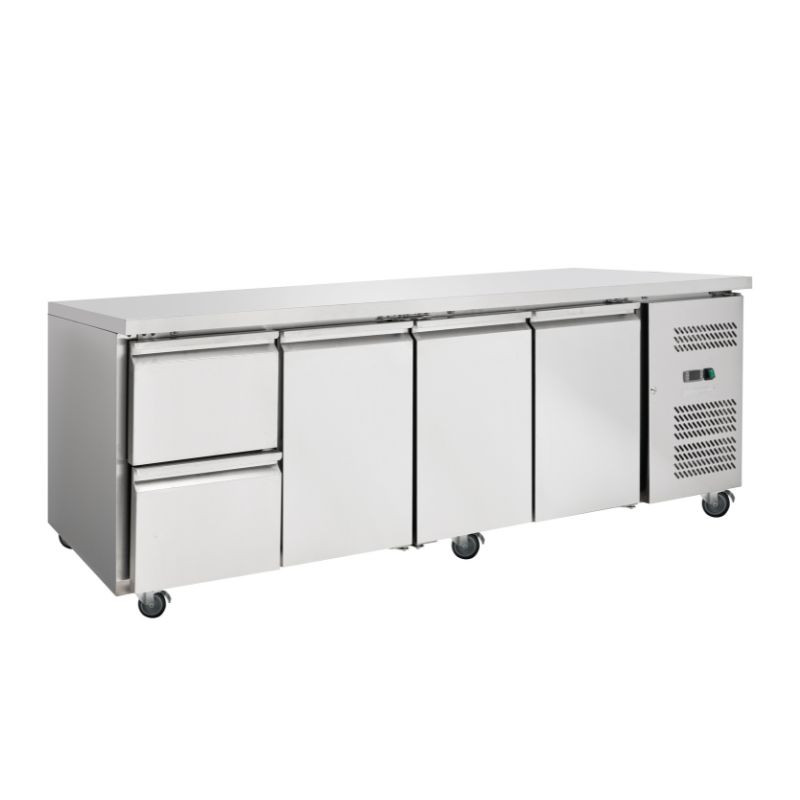 Mesa Refrigerada Positiva - 3 Portas e 2 Gavetas - Dynasteel Mesa Refrigerada Positiva - 3 Portas e 2 Gavetas - Dynasteel