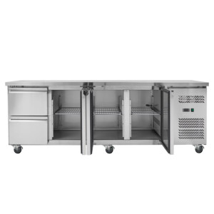 Mesa Refrigerada Positiva - 3 Portas e 2 Gavetas - Dynasteel