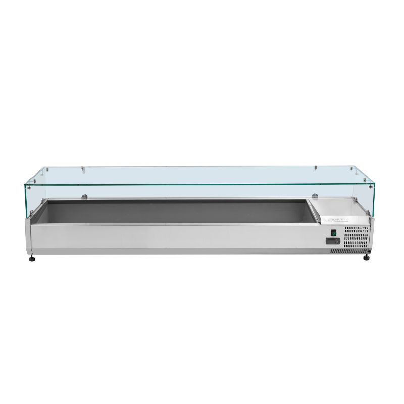 Saladette Refrigerada para Colocar com Vidro - 9 x GN 1/3 - Dynasteel Saladette Refrigerada para Colocar com Vidro - 9 x GN 1/3 - Dynasteel