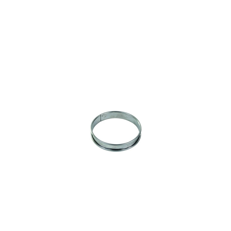 Stainless steel tart ring Ø100 mm, perfect baking and easy removal Stainless steel tart ring Ø100 mm, perfect baking and easy removal