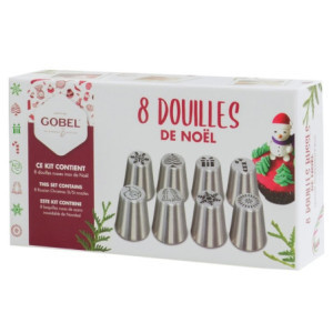 Bicos de Confeitaria Especiais de Natal - Gobel GL365, conjunto de 8