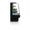 Vitrine Refrigerada de Autoatendimento Curvada TEFCOLD - 219 L: Apresentação ótima & Armazenamento prático