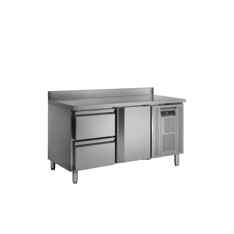 Balcão refrigerado TEFCOLD 282L aço inox & gavetas GN1/1 Balcão refrigerado TEFCOLD 282L aço inox & gavetas GN1/1