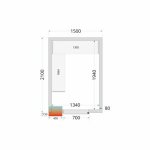 Painel Câmara Fria TEFCOLD 1500x2100 mm - Isolamento ótimo para conservação eficaz