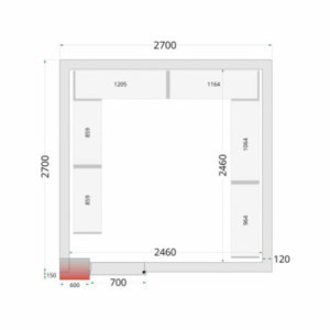 Painel Câmara Fria TEFCOLD - Alto desempenho para armazenamento profissional.