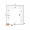Painel Câmara Fria TEFCOLD 2400x2700x2200 mm - Inox AISI 304