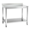 Mesa de trabalho inox L1000, AD, Bartscher | Espaçosa & robusta
