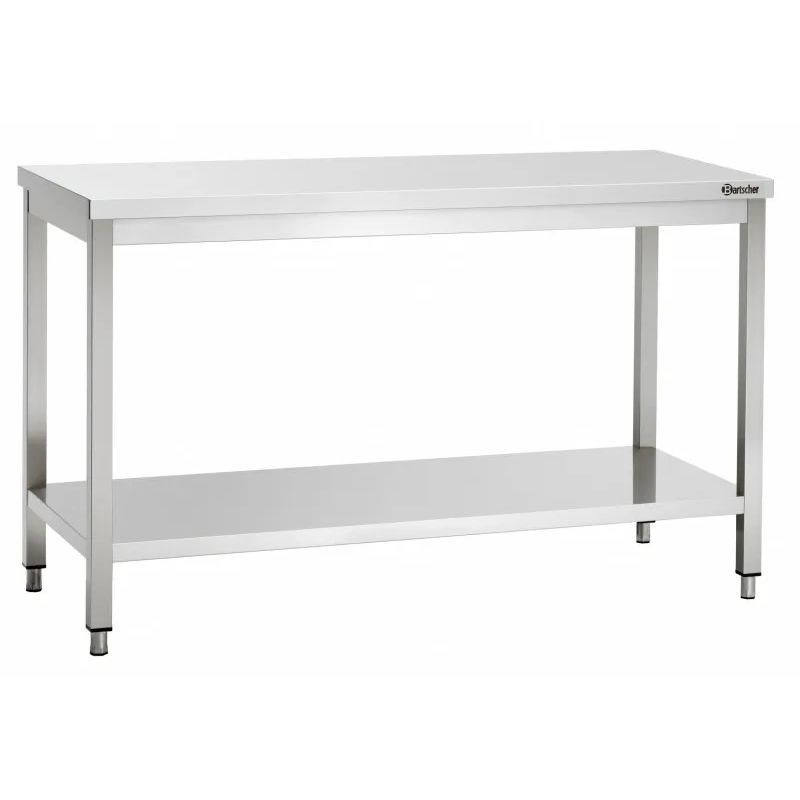 Mesa de trabalho inox Bartscher 1100 mm - Robusta e funcional Mesa de trabalho inox Bartscher 1100 mm - Robusta e funcional
