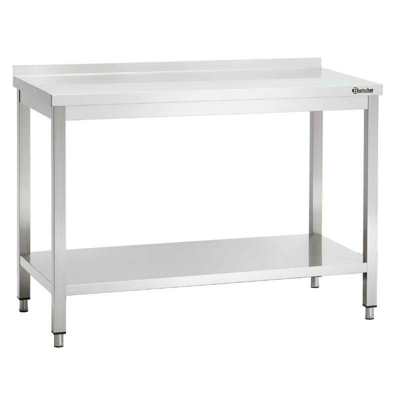 Mesa de trabalho inox profissional Bartscher 1600x700 - Robusta e prática Mesa de trabalho inox profissional Bartscher 1600x700 - Robusta e prática