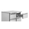 Mesa Refrigerada Positiva - 4 Gavetas GN 1/2 - Dynasteel