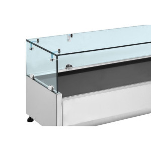 Saladette Refrigerada Vidrada GN 1/3 e 1/2 - Dynasteel Eficaz