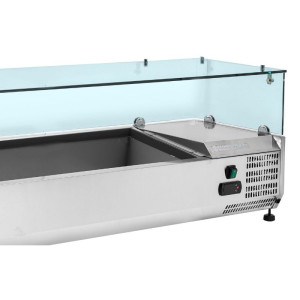 Saladette Refrigerada Vidrada GN 1/3 e 1/2 - Dynasteel Eficaz