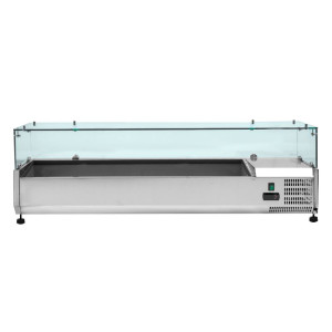 Saladette Refrigerada Vidrada GN 1/3 e 1/2 - Dynasteel Eficaz