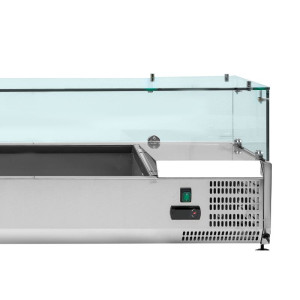 Saladette Refrigerada Vidrada GN 1/3 e 1/2 - Dynasteel Eficaz