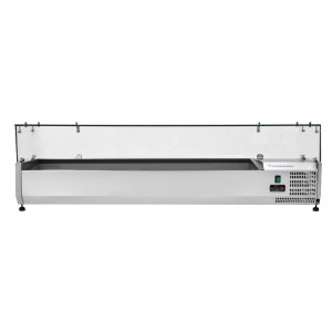 Saladette Refrigerada de Bancada com Vidro - 7 x GN 1/3 - Dynasteel