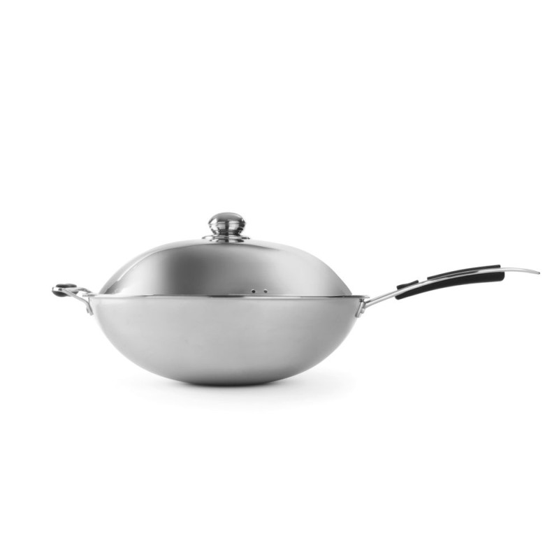 Wok de Indução em Aço Inoxidável - HENDI Wok de Indução em Aço Inoxidável - HENDI