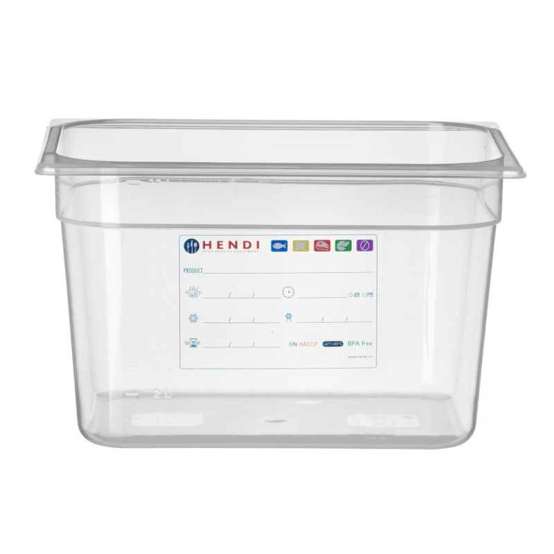 Caixa de Armazenamento Gastronorm GN 1/2 - 12,5 L - A 200 mm Caixa de Armazenamento Gastronorm GN 1/2 - 12,5 L - A 200 mm
