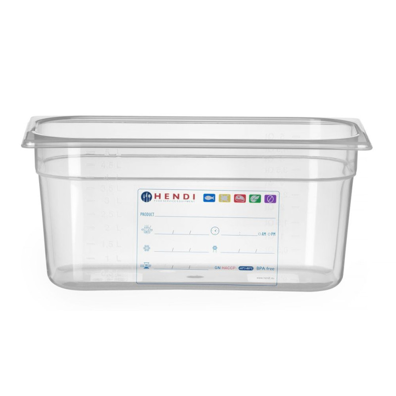 Caixa de Armazenamento Gastronorm GN 1/3 - 5,7 L - A 150 mm Caixa de Armazenamento Gastronorm GN 1/3 - 5,7 L - A 150 mm