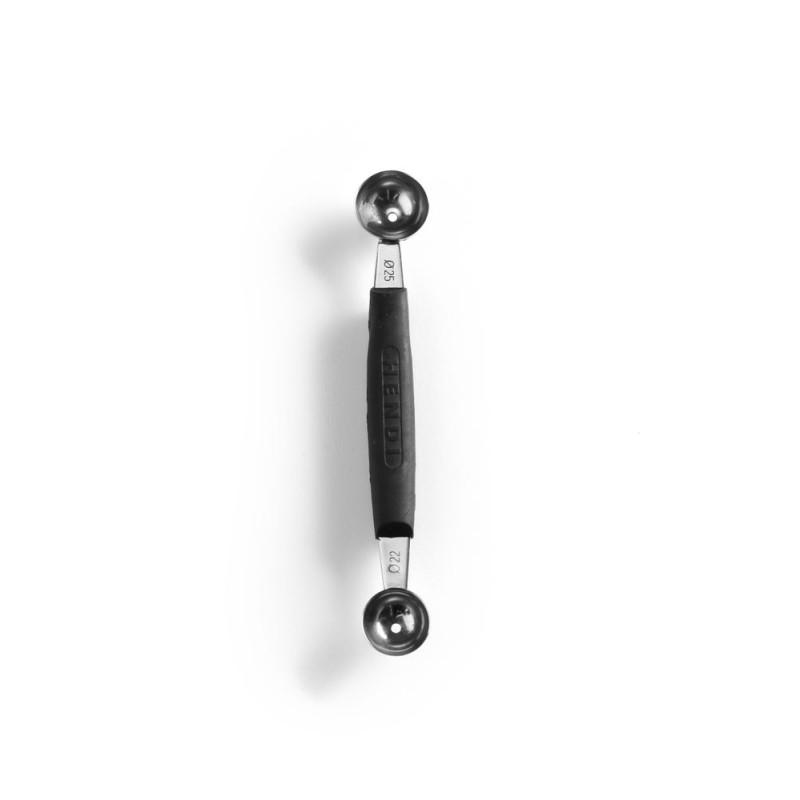 Colher de Melão Dupla - 22 e 25 mm de Diâmetro Colher de Melão Dupla - 22 e 25 mm de Diâmetro