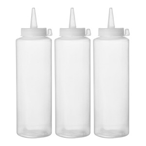 Conjunto de frascos distribuidores - 3 peças - Marca HENDI - Fourniresto