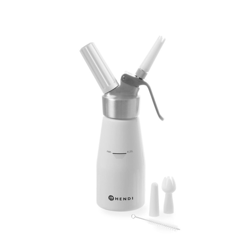 Sifão de chantilly Kitchen Line 0,25 L - Marca HENDI - Fourniresto Sifão de chantilly Kitchen Line 0,25 L - Marca HENDI - Fourniresto