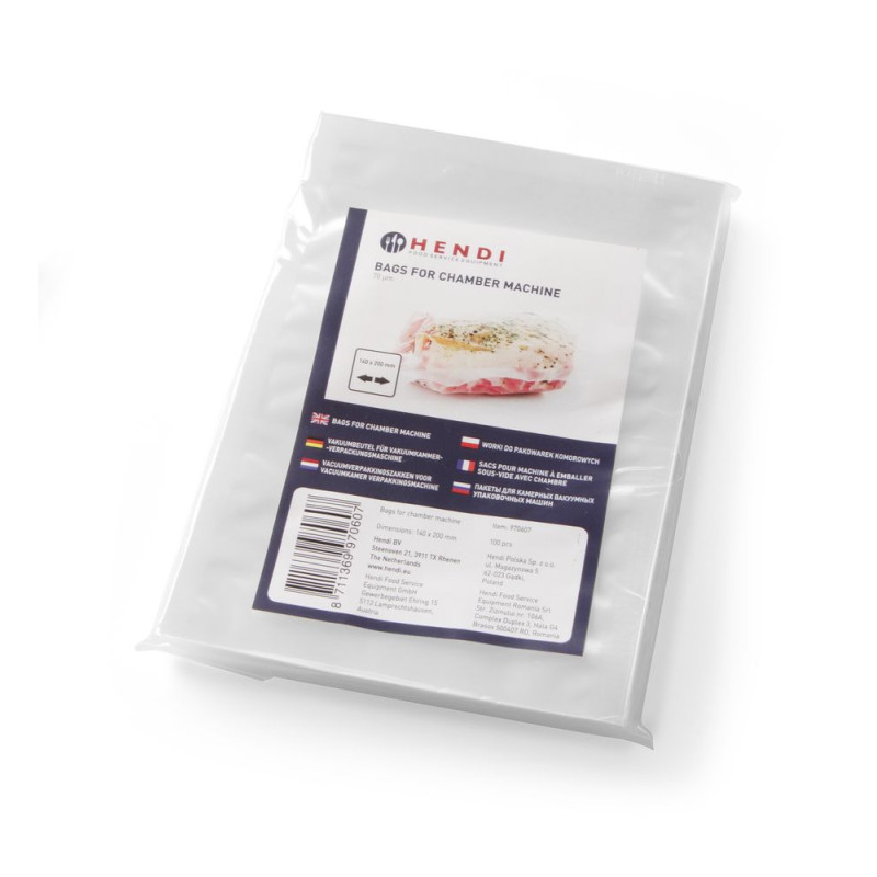 Sacos lisos para máquina de embalar a vácuo 400 x 300 mm - Pacote com 100 Sacos lisos para máquina de embalar a vácuo 400 x 300 mm - Pacote com 100