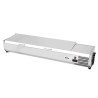 Vitrina refrigerada com tampa de aço inoxidável - 6 x GN 1/3