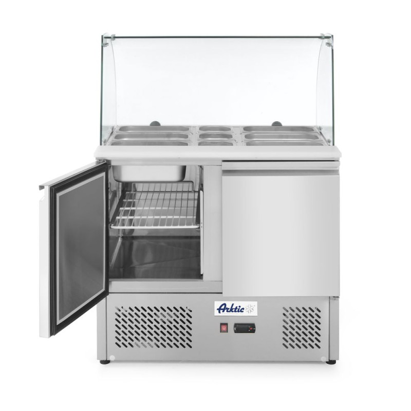 Balcão de 2 Portas com Vitrine Refrigerada em Vidro - 300 L Balcão de 2 Portas com Vitrine Refrigerada em Vidro - 300 L