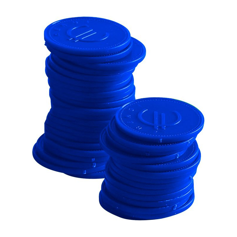 Fichas Azuis - Lote de 100 Fichas Azuis - Lote de 100