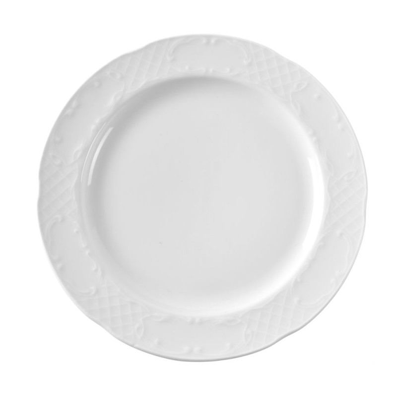 Flat Porcelain Flora Plate - 270 mm Diameter Flat Porcelain Flora Plate - 270 mm Diameter
