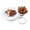 Suporte para Cone de Batatas Fritas em Aço Inoxidável