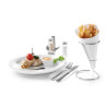 Suporte para Cone de Batatas Fritas em Aço Inoxidável