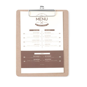 Protetor de Menu Clipboard - 185 x 245 mm