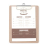 Protetor de Menu Clipboard - 185 x 245 mm