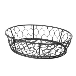 Cesto de fio Oval Deco - 230 x 180 mm