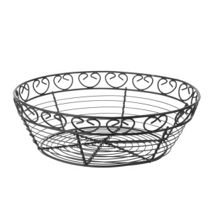 Cesto de Fio Decorativo Redondo - 250 mm de Diâmetro