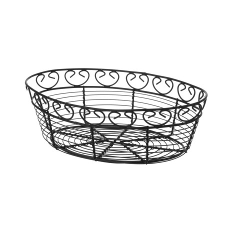 Cesto de Decoração Oval em Fio - 255 x 160 mm