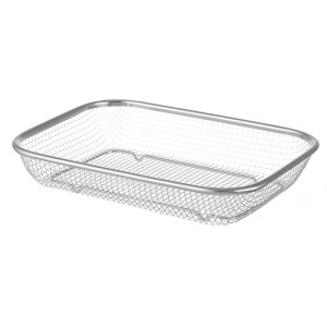 Cesto de serviço em aço inoxidável - 290 x 220 mm