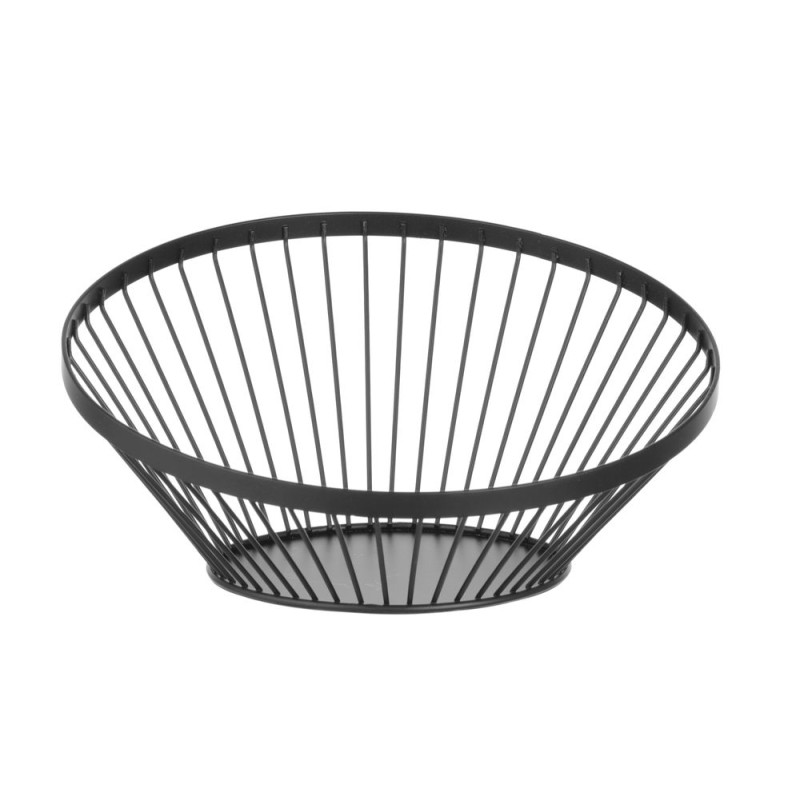 Cesto de Frutas Oblíquo Preto - 280 mm de Diâmetro Cesto de Frutas Oblíquo Preto - 280 mm de Diâmetro