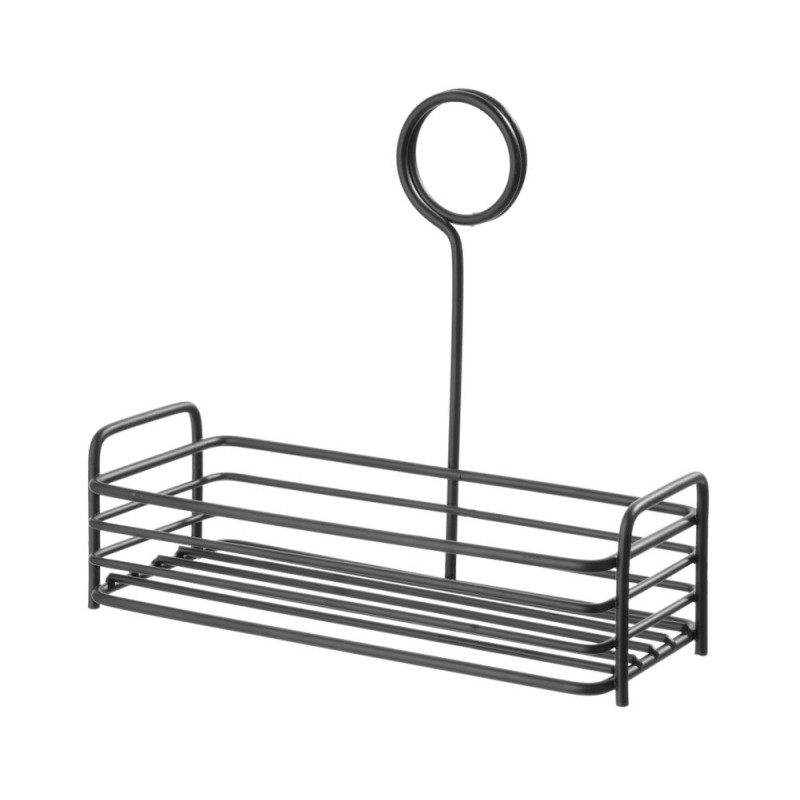 Black Rectangular Condiment Shelf Black Rectangular Condiment Shelf