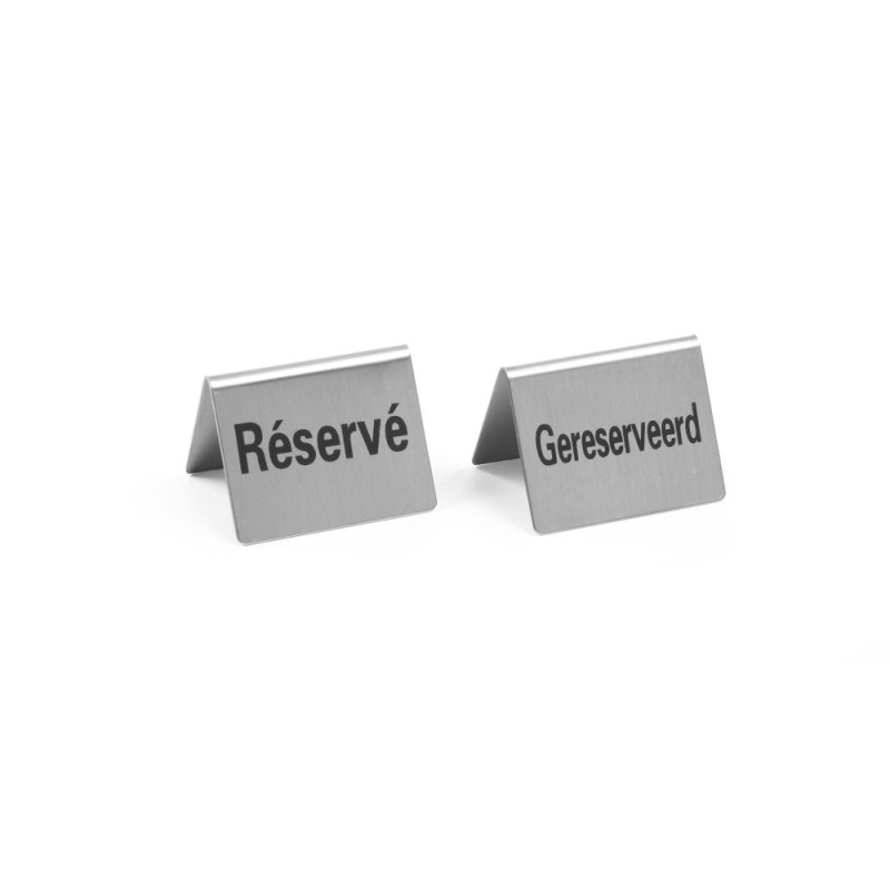 Cavalete de mesa Reservado - 4 peças - Marca HENDI - Fourniresto Cavalete de mesa Reservado - 4 peças - Marca HENDI - Fourniresto