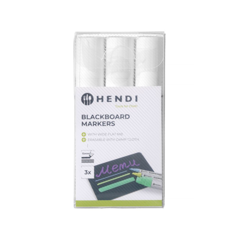 Marcadores de giz 15 mm - Marca HENDI - Fourniresto Marcadores de giz 15 mm - Marca HENDI - Fourniresto