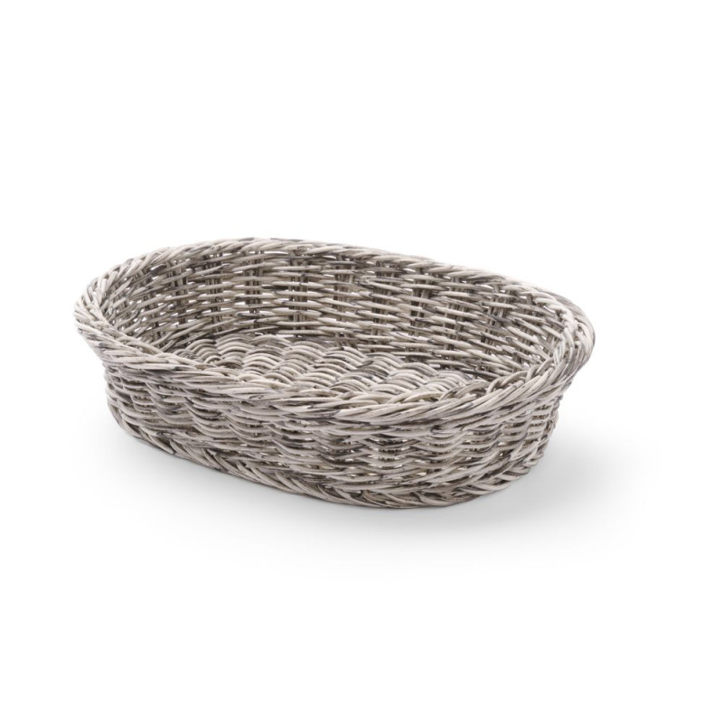 Cesto de pão oval cinza - 320 x 230 mm Cesto de pão oval cinza - 320 x 230 mm