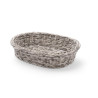 Cesto de pão oval cinza - 320 x 230 mm