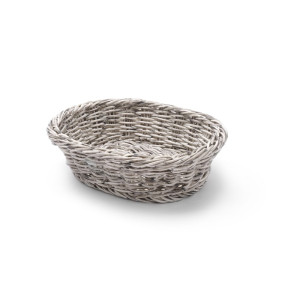 Cesto de pão oval - Cinza - 250 x 190 mm